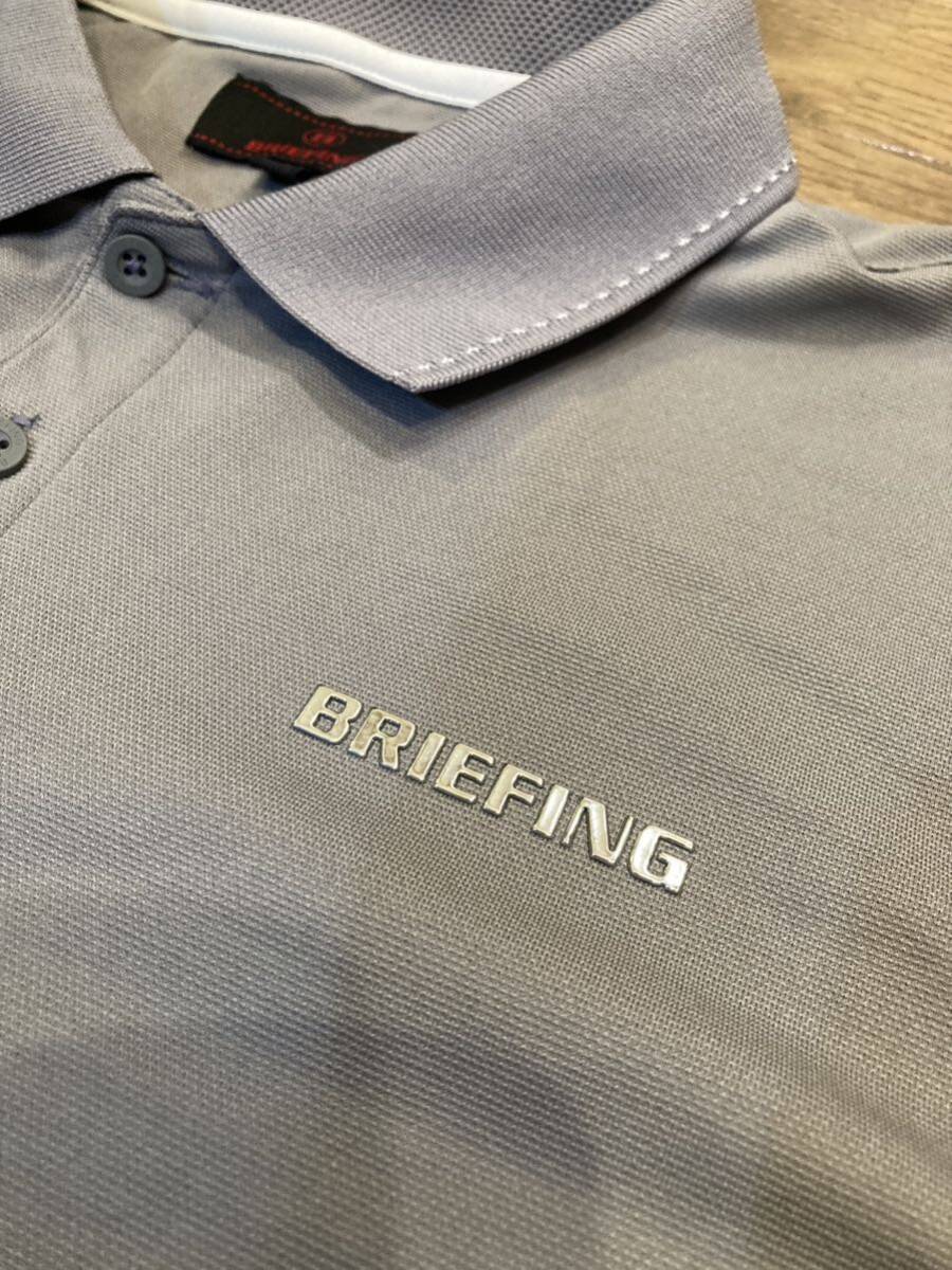 【美品】BRIEFING GOLF 半袖ポロシャツ サイズXL メンズ ブリーフィング ゴルフ 半袖シャツ ゴルフウェア の画像5