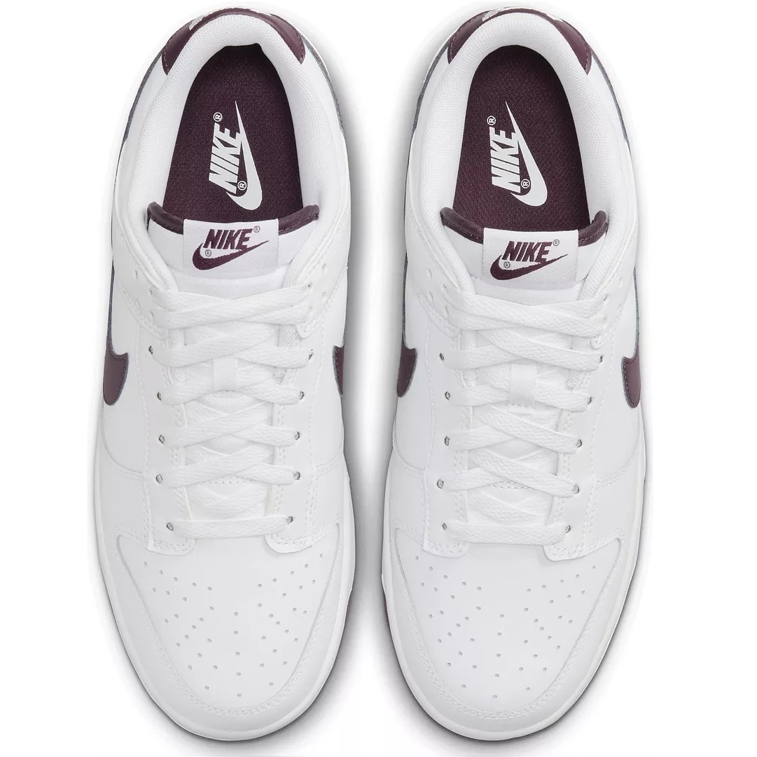 ■ナイキ ダンク ロウ レトロ ホワイト/ナイトマルーン/ホワイト 新品 26.0cm US8 NIKE DUNK LOW RETRO DV0831-102