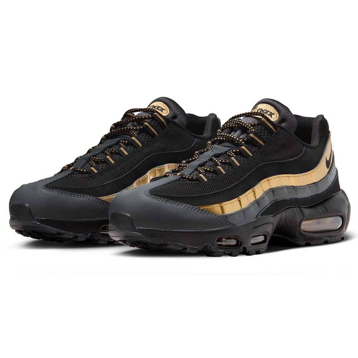 ■ナイキ エア マックス 95 プレミアム ブラック/ブラック/メタリックゴールド 新品 28.5cm US10.5 NIKE AIR MAX 95 PRM 538416-007_画像8