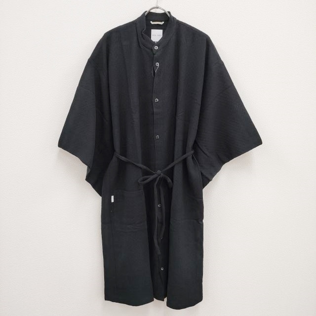 4-0419M!SOU*SOU new goods . woven .... leek . feather color regular price 7900 jpy size woman L coat black saw saw 228209