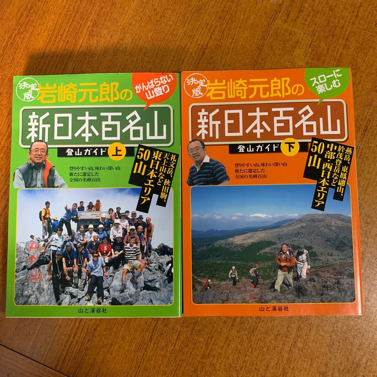 決定版 岩崎元郎の新日本百名山 登山ガイド上下 東日本 西日本 初版_画像1