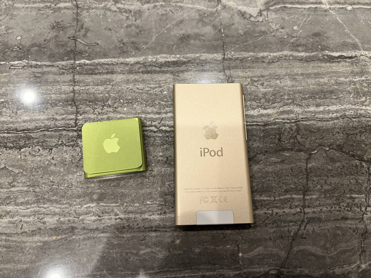 iPod nano 第7世代 16GB ゴールド shuffle ジャンク 送料無料の画像2