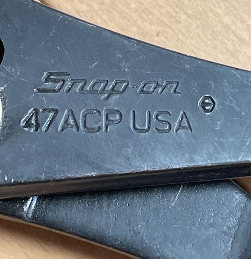 スナップオン Snap-on USA 旧ロゴ スリップジョイント プライヤー slip joint 47ACP 送料無料  マック MAC KTC ファンの方もどうぞ～！の画像6