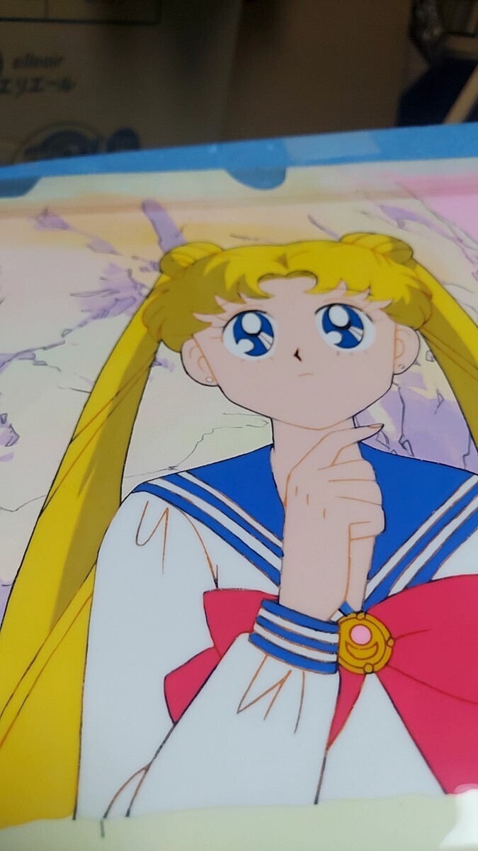 セーラームーン セル画(うさき)背景付き。Sailor Moon Anime cel×1(Usagi)with background.の画像7