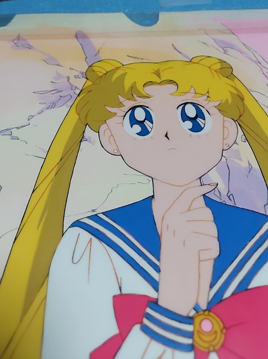 セーラームーン セル画(うさき)背景付き。Sailor Moon Anime cel×1(Usagi)with background.の画像4