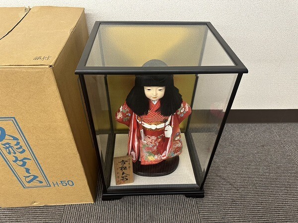 F034-J9-3732 日本人形 小出松寿作 市松人形 現状品①の画像2