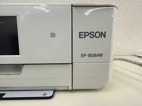 F028-J9-3731 EPSON EP-808AW Colorio エプソン カラリオ インクジェットプリンター 通電確認済 ※コードなし 現状品①の画像5