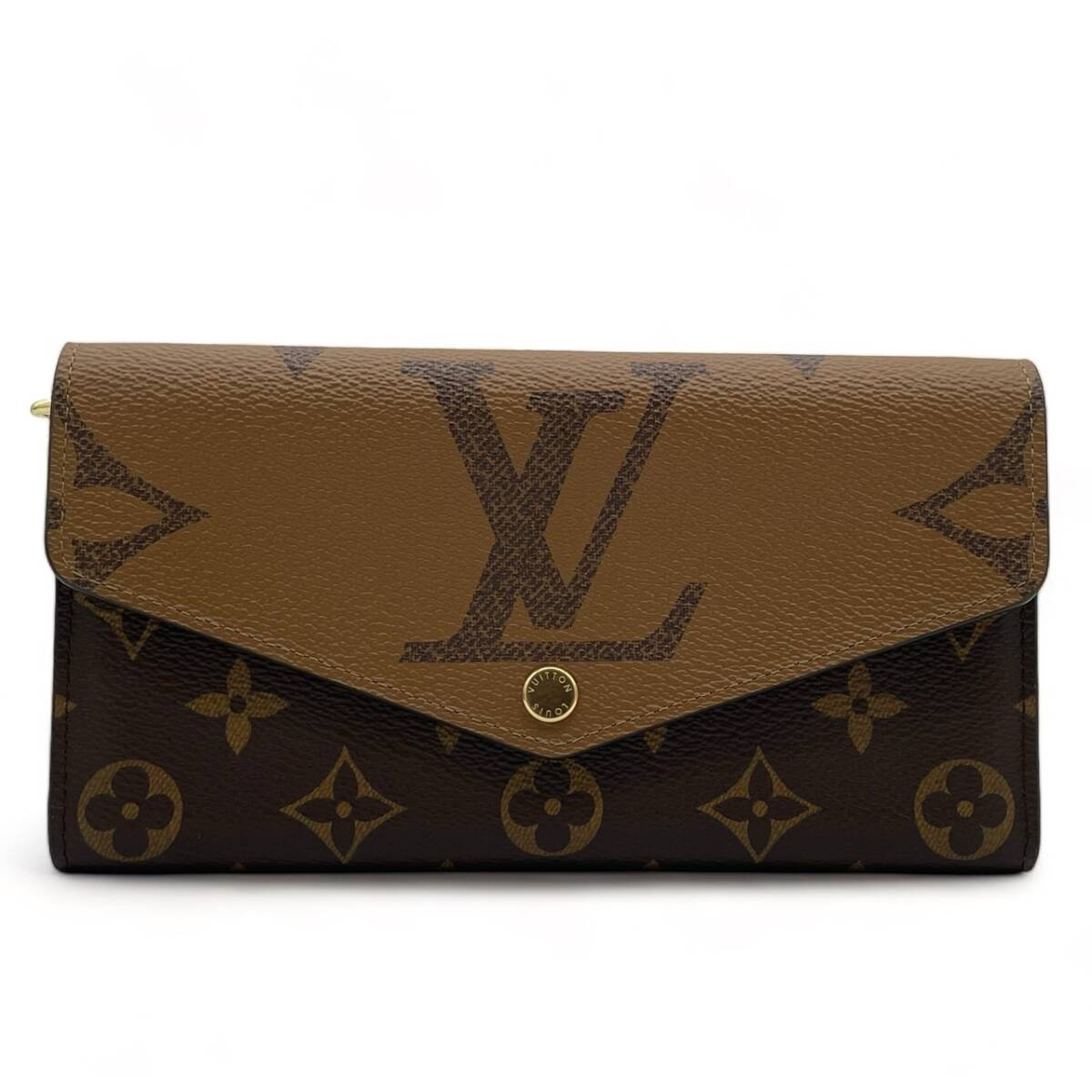 ★【新品同様!!/IC搭載】ルイヴィトン Louis Vuitton モノグラム ジャイアント ポルトフォイユ・サラ 長財布 レディース M80726★の画像2