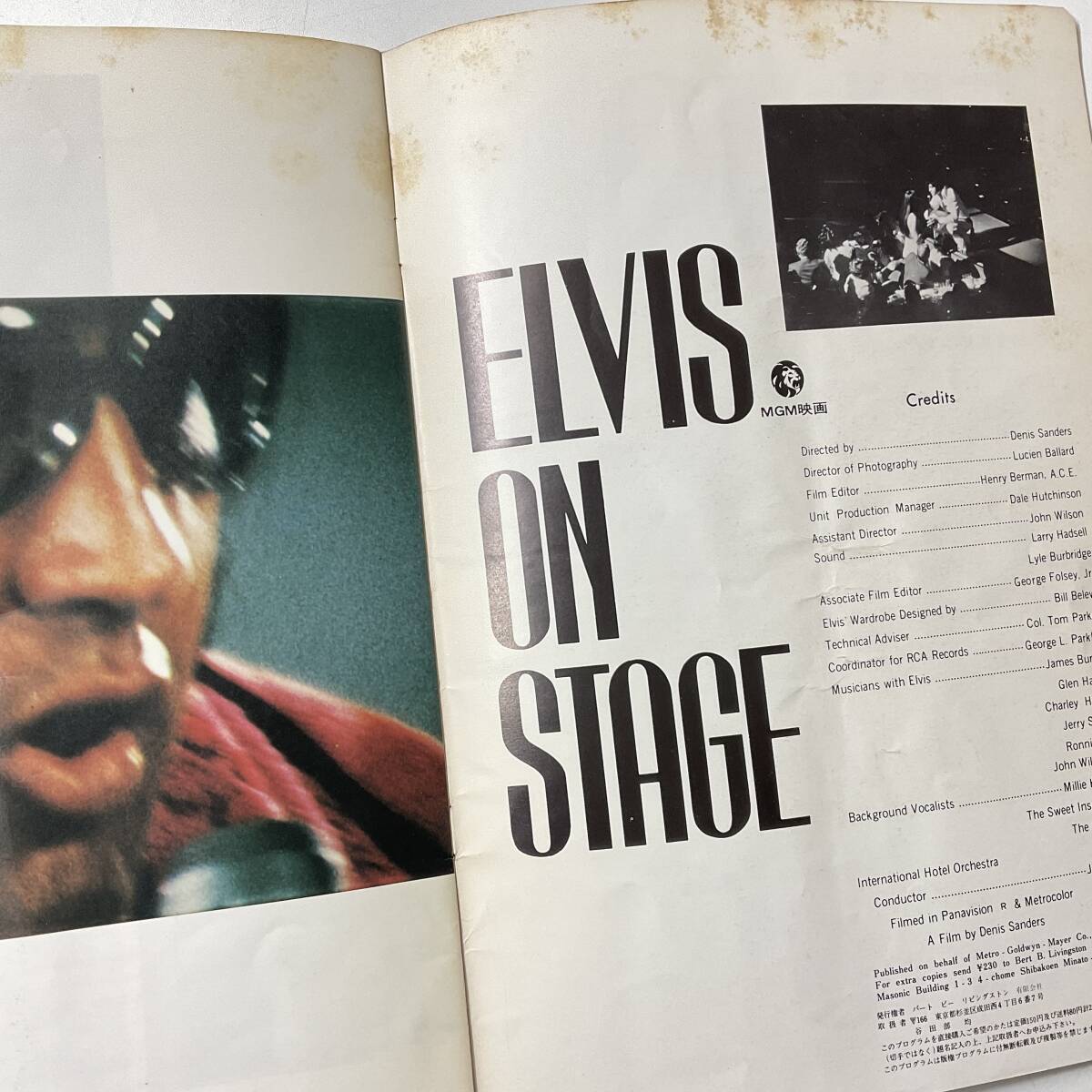 ELVIS PRESLEY ON STAGE MOVIE BOOKLET  получение  ... трудности   винтажный    кино  ... лады    Элвис    On   кронштейн ...