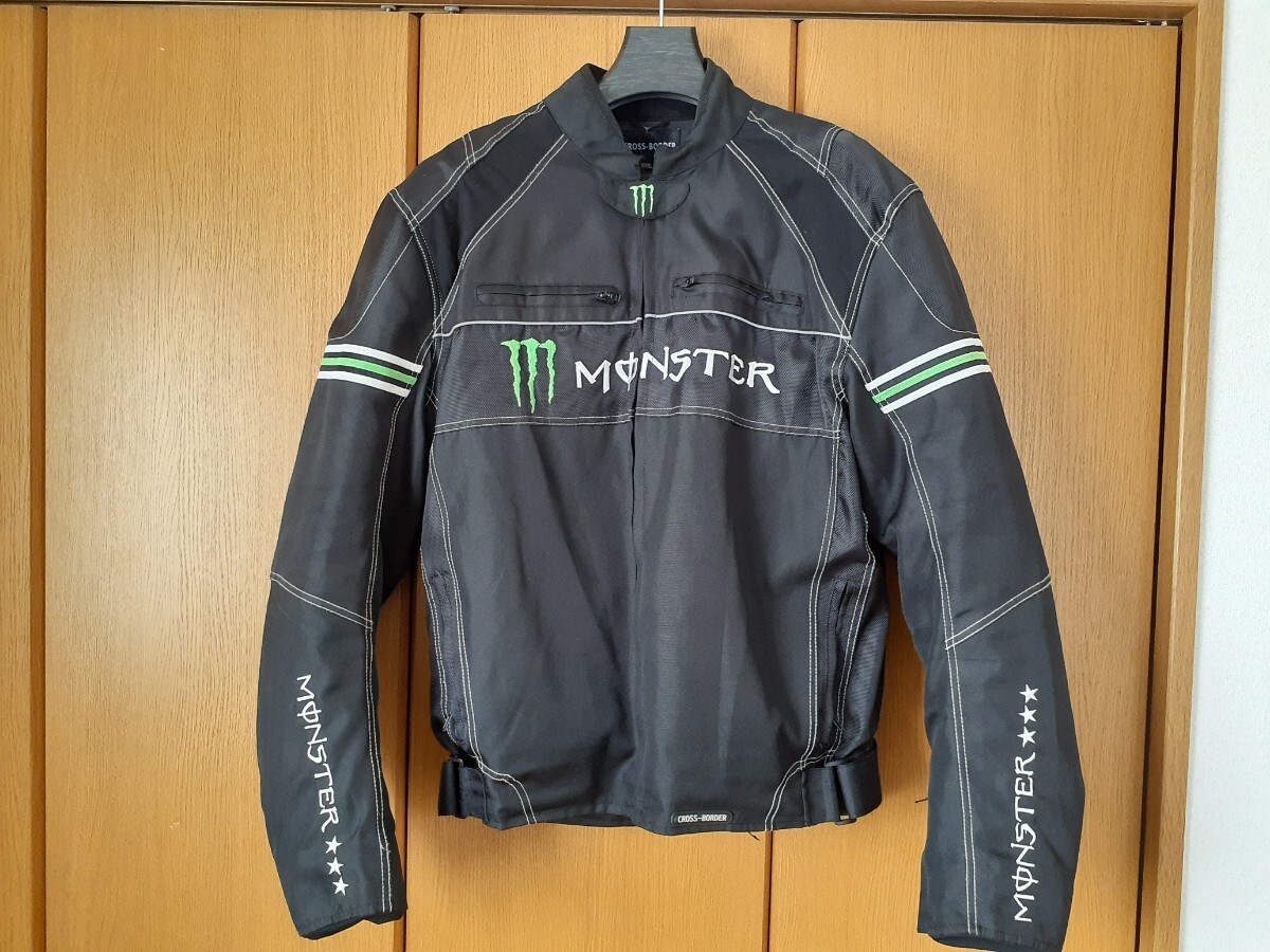 CROSS-BORDER　MONSTER ENERGY ナイロンジャケット☆ size XXXL☆プロテクター付属☆インナー付属☆モンエナ_画像1