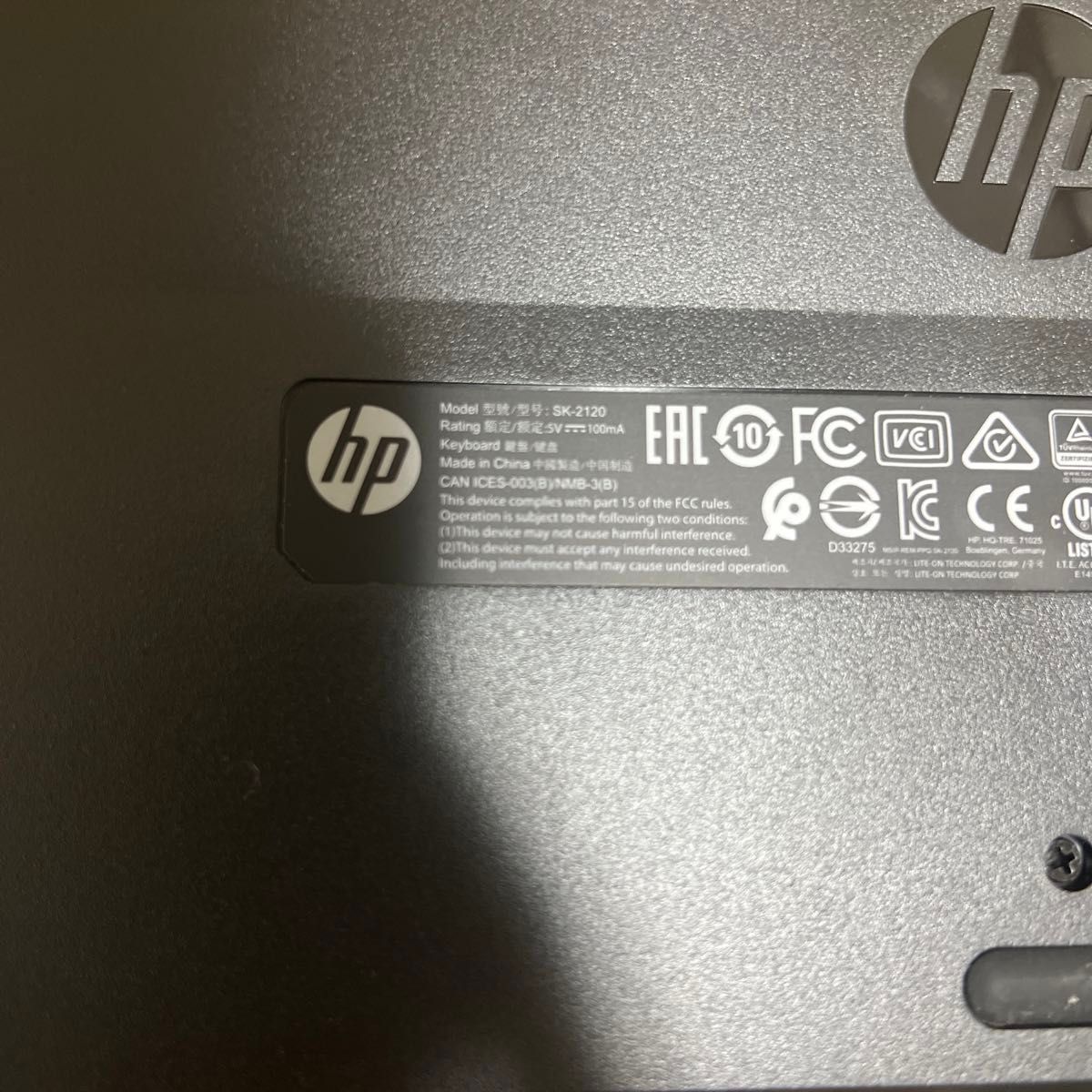 キーボード HP エイチピー 英語配列 新品