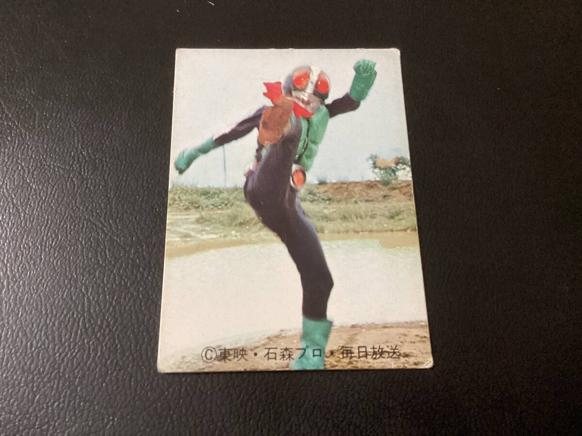 良品　旧カルビー　仮面ライダーカード　No.63　明朝_画像1