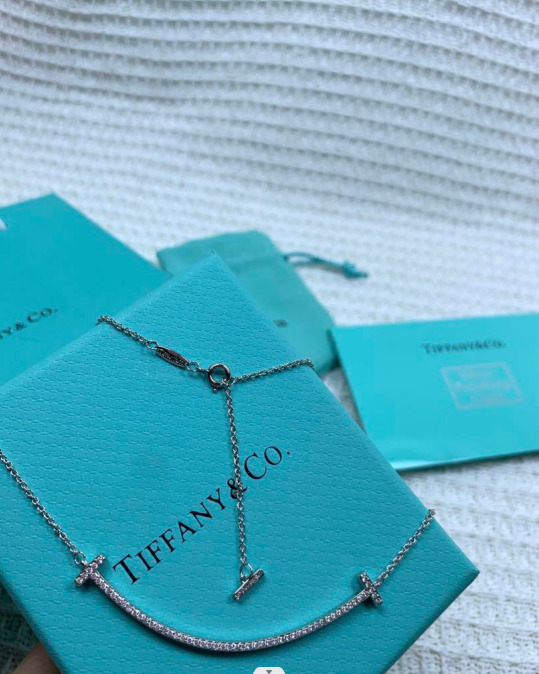 大人気★極美品★試着品★★極美品★試着品★Tiffany & Co. Tスマイル ネックレス ホワイトゴールド #944249_画像6