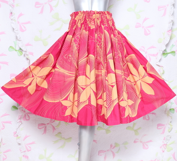  хула юбка юбка пау хула костюм Hawaiian рисунок 4шт.@ резина сделано в Японии 