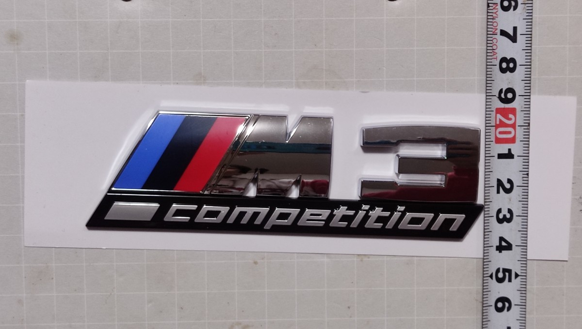 値下げ　BMW リアトランクエンブレム M3 Competition F80 G80 F30 F31 G20 G21 3シリーズ セダン ツーリング　Mスポーツ　コンペティション_画像2