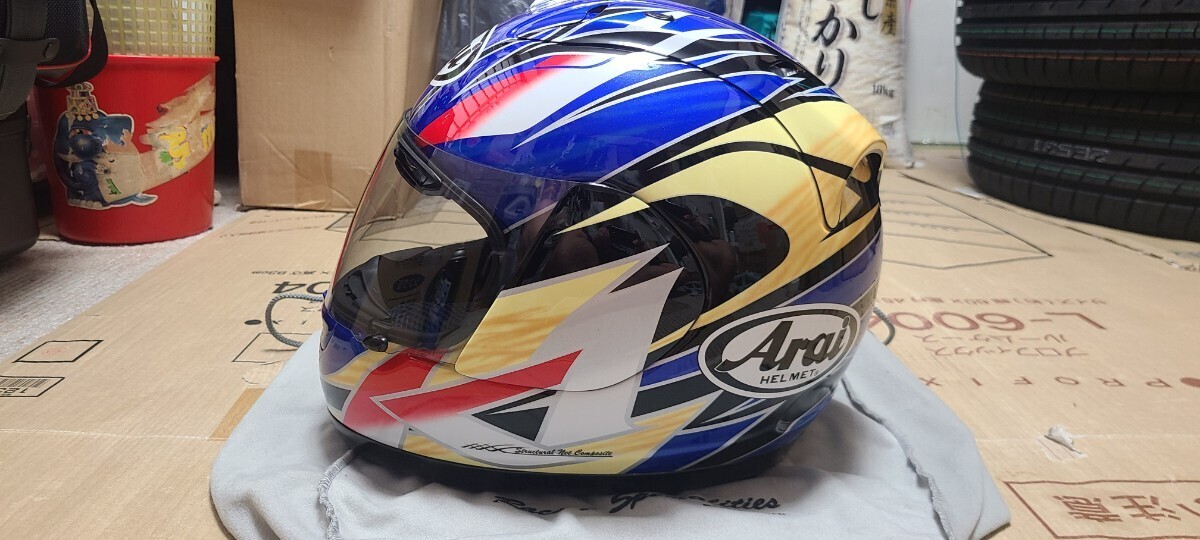  очень красивый товар ARAI RX-7 RR4 KITAGAWA север река L размер full-face шлем 