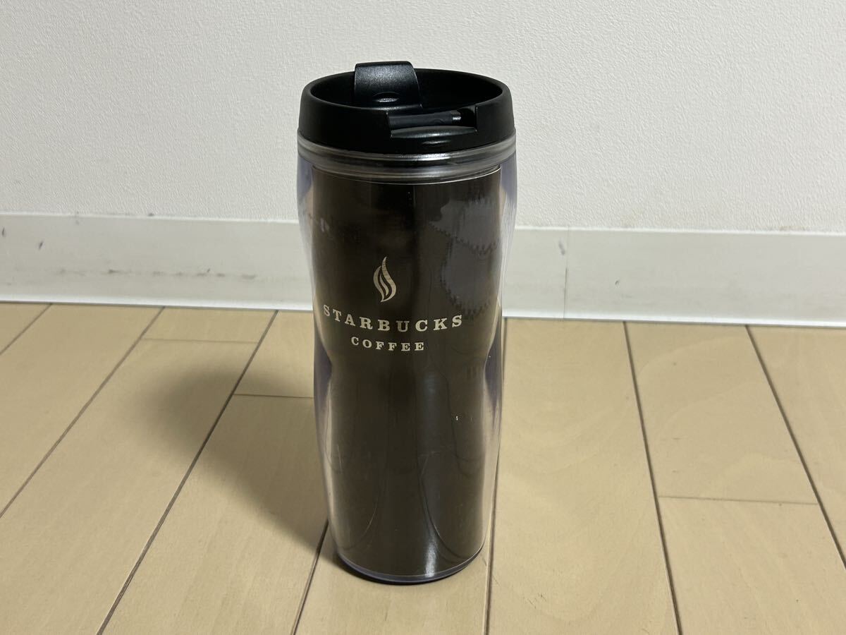 2007 レア 古い 企業ロゴスターバック コーヒー タンブラー 470ml/ 16oz マグ ボトル ブラック 黒 アート 水筒 入手困難マイボトル スタバ_画像1