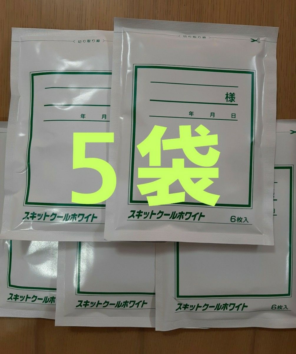 湿布　スキットクールホワイト　医薬部外品　５袋