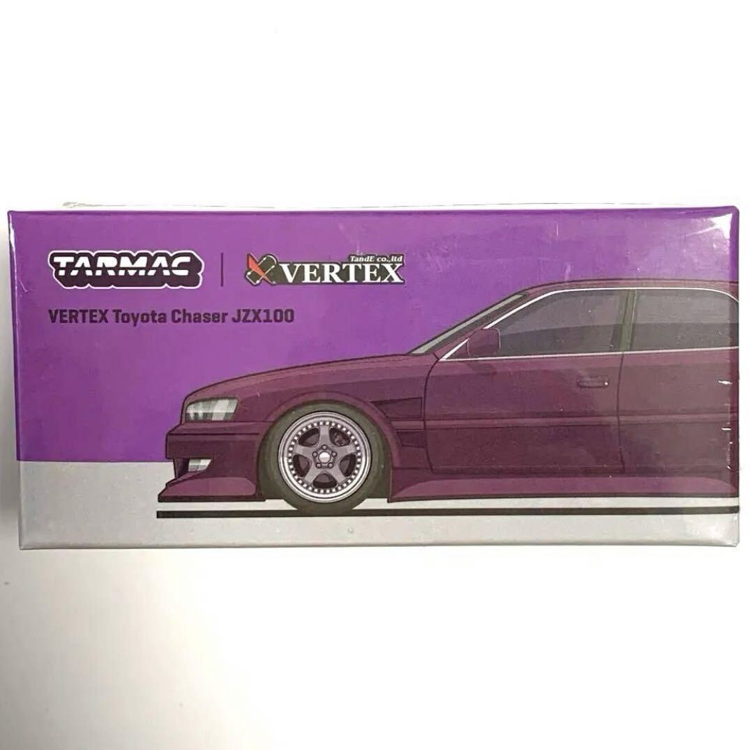 Tarmac Works 1/64 VERTEX Toyota チェイサー JZX100 パープルメタリックの画像1