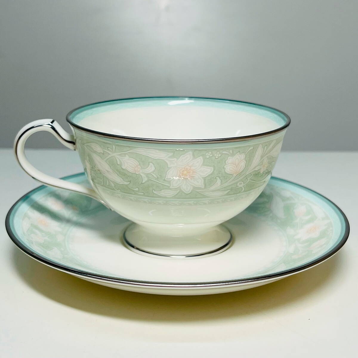 ★Noritake★ノリタケ FAIRMONT コーヒー紅茶碗皿 6客セット 日本製★カップ＆ソーサー ボーンチャイナ ヴィンテージの画像3