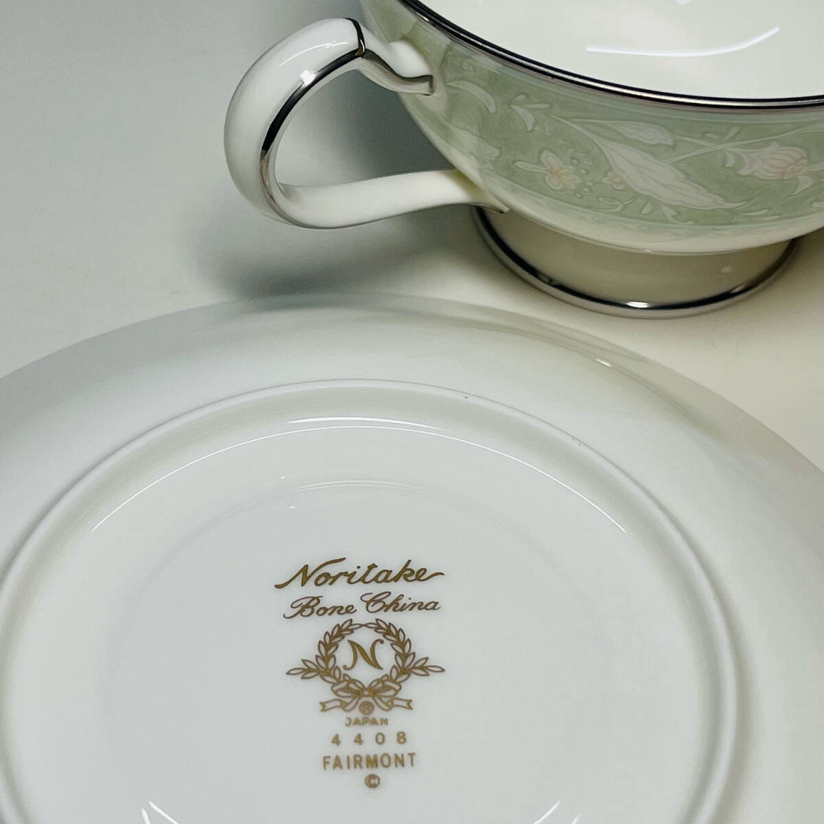 ★Noritake★ノリタケ FAIRMONT コーヒー紅茶碗皿 6客セット 日本製★カップ＆ソーサー ボーンチャイナ ヴィンテージ_画像7