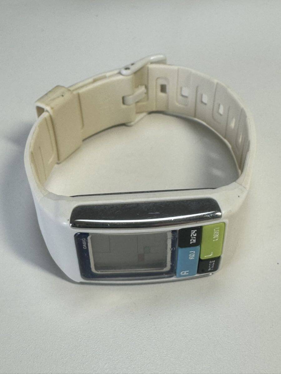 L273 腕時計 CASIO/カシオ POPTONE/ポップトーン LDF-50 デジタル 多機能 アラーム ホワイト ビンテージの画像6
