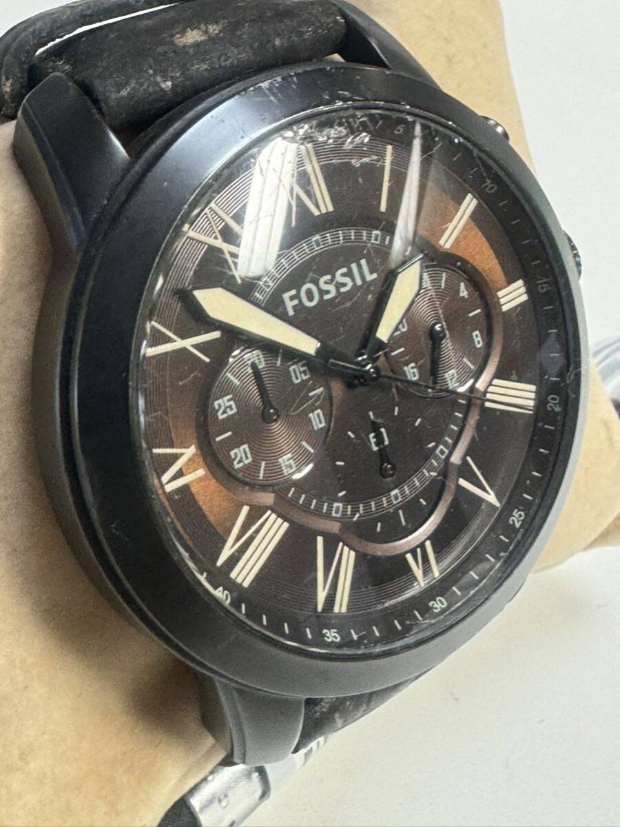 L306 мужские наручные часы FOSSIL/ Fossil FS5088 111507 хронограф раунд кварц 