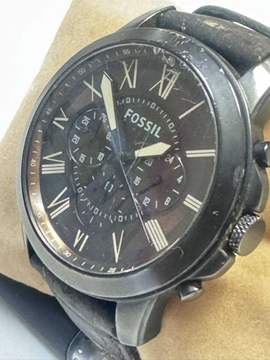 L306 мужские наручные часы FOSSIL/ Fossil FS5088 111507 хронограф раунд кварц 