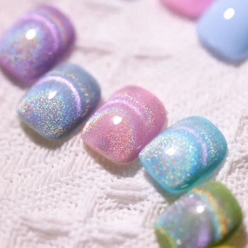 new◇unicorn magnet prism gel ◇マグネットジェルネイル_画像4