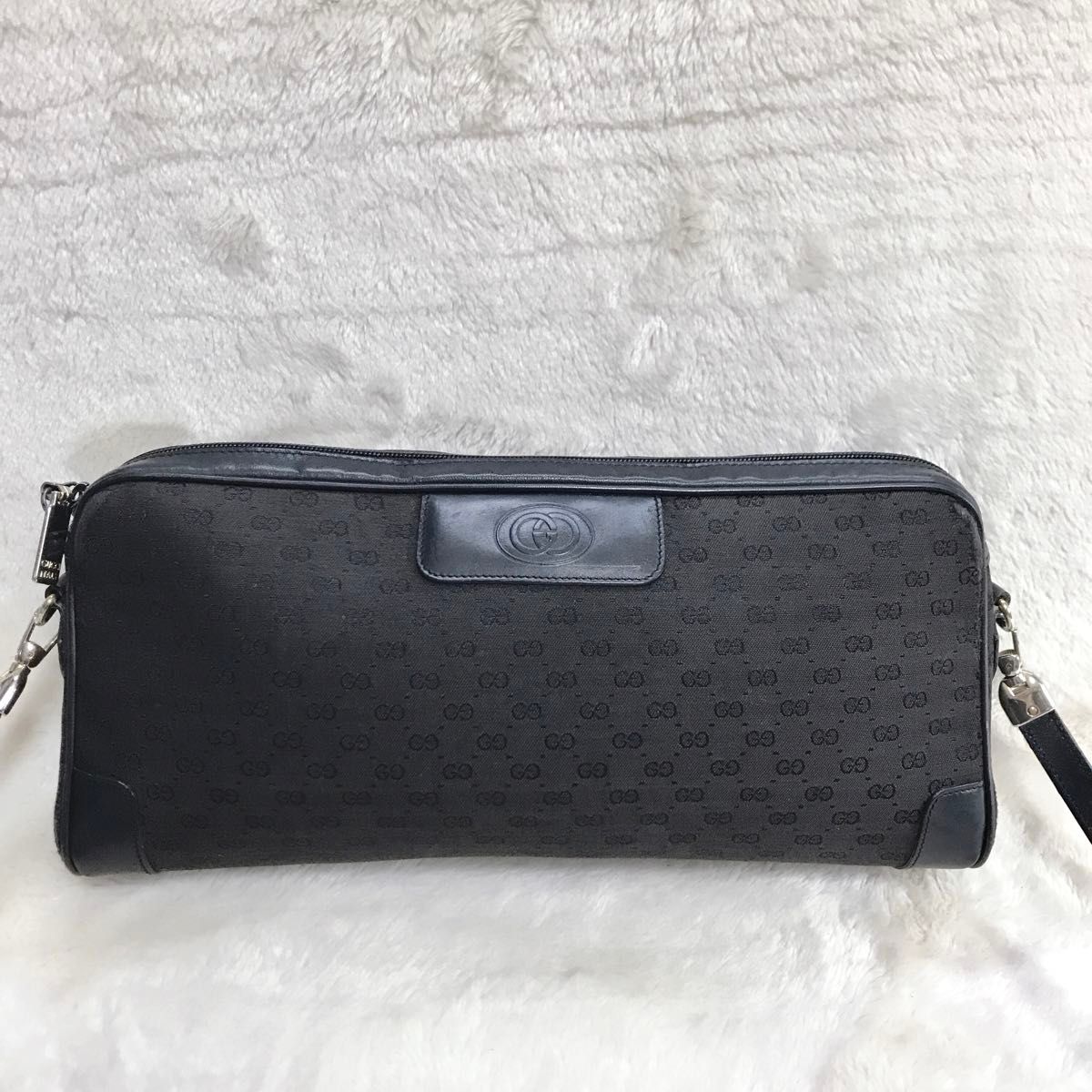 美品 GUCCI グッチ GG柄 2way アクセサリーポーチ ショルダーバッグ