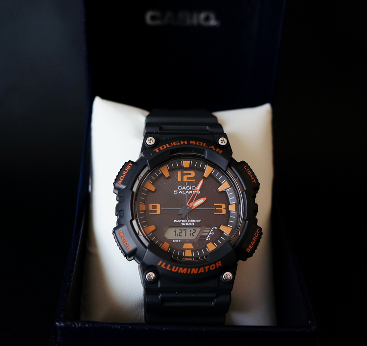 新品 CASIO カシオ タフソーラー POWER システム搭載パワーセービング23ヶ月 アナデジ ワールドタイム48都市_画像10