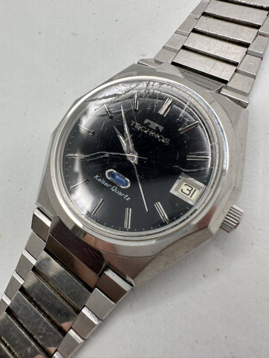 【TECHNOS】クォーツ 腕時計 中古品　稼動品　わけあり_画像1