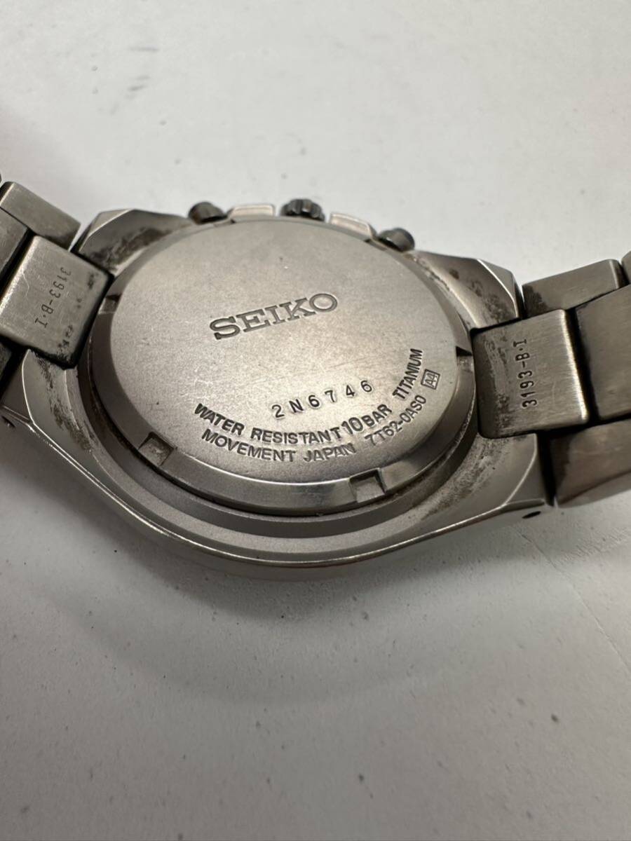 【SEIKO 】クォーツ 腕時計 クロノグラフ7T62-0AS0 中古品 不動 ジャンク わけありの画像4