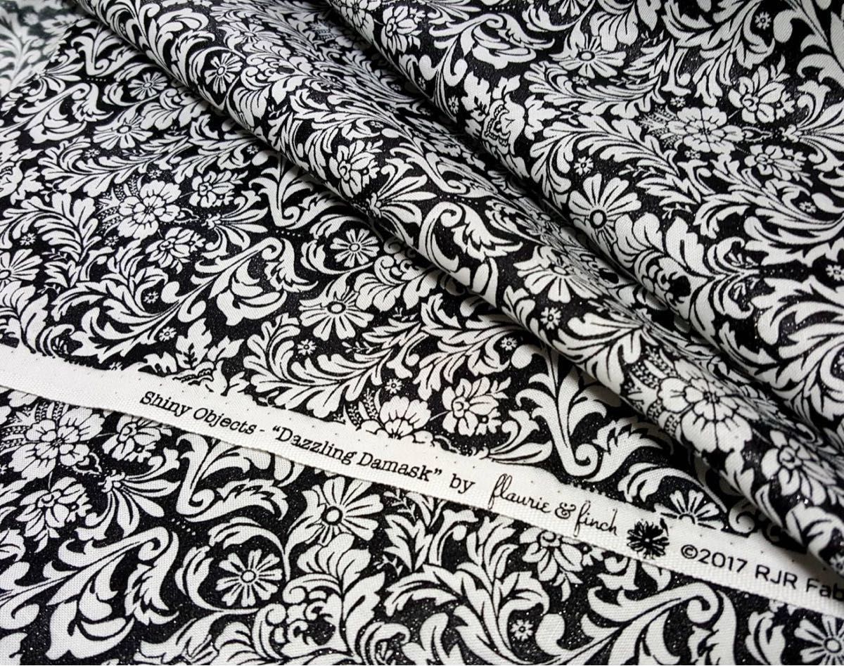90cm USAコットン RJR Fabrics Dazzling Damaskきらめきダマスク