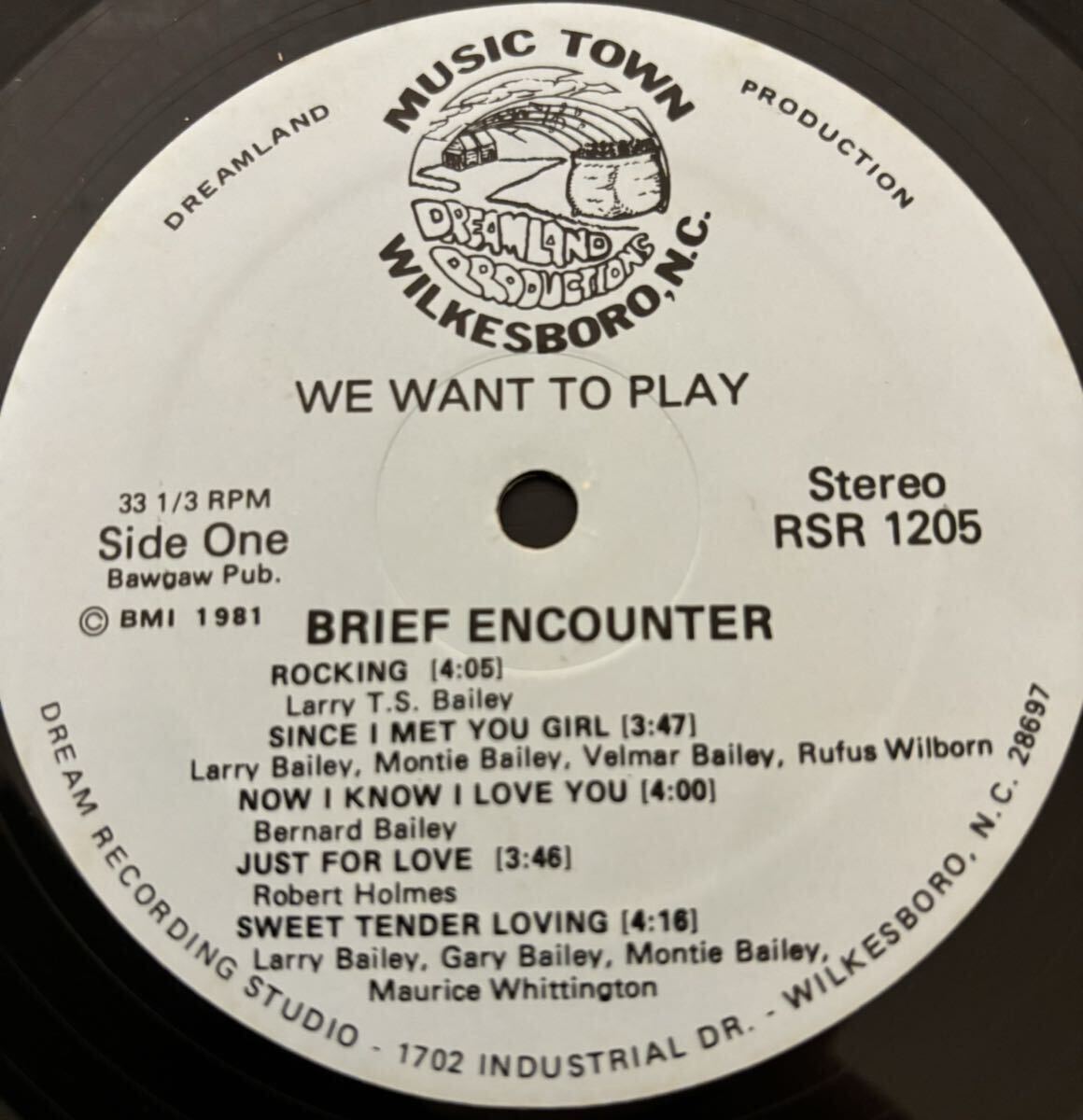 BRIEF ENCOUNTER/ We want to play レアグルーヴ 人気 メガレア盤 LP 1981 極美盤 シュリンク付き_画像6