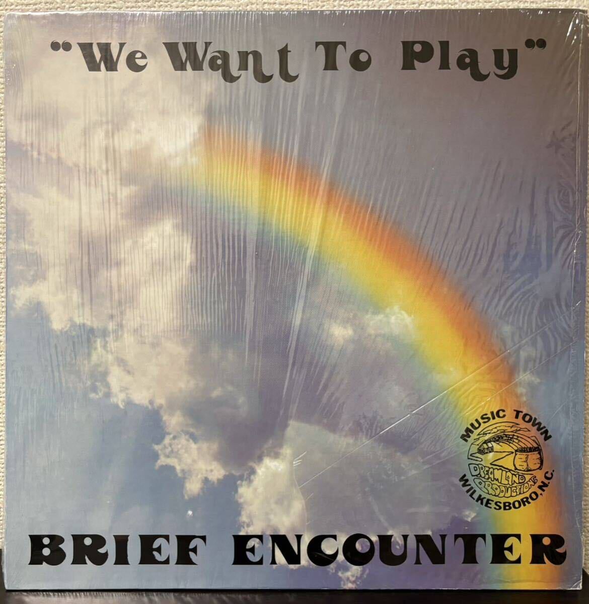 BRIEF ENCOUNTER/ We want to play rare glue vu popular mega rare record LP 1981 ultimate beautiful record shrink attaching 