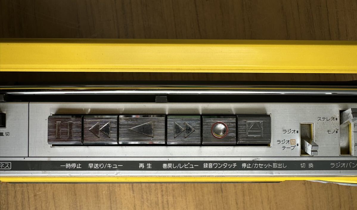 レトロポップ ラジカセ 東芝 RT-SF3 ジャンク 昭和レトロ TOSHIBA ステレオラジオカセットレコーダーの画像3