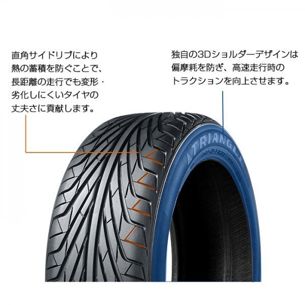 【新品】【2024年製】 輸入サマータイヤ4本セット 215/45R17-91V TRIANGLE TR968 / トライアングル 2154517 215/45/17_画像4