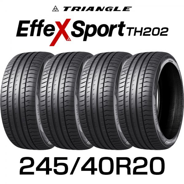 【新品】【2024年製】 輸入サマータイヤ4本セット 245/40R20-99Y TRIANGLE EffeX Sport TH202 / トライアングル 2454020 245/40/20の画像1