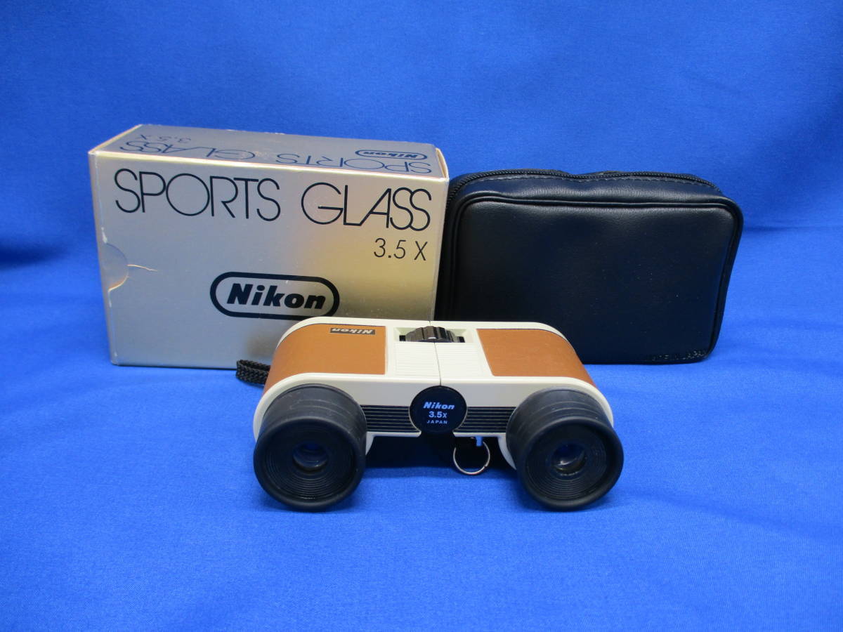 【送料無料】◆ Nikon ニコン スポーツグラス 3.5X ブラウン 双眼鏡 146ｇ/831_画像1
