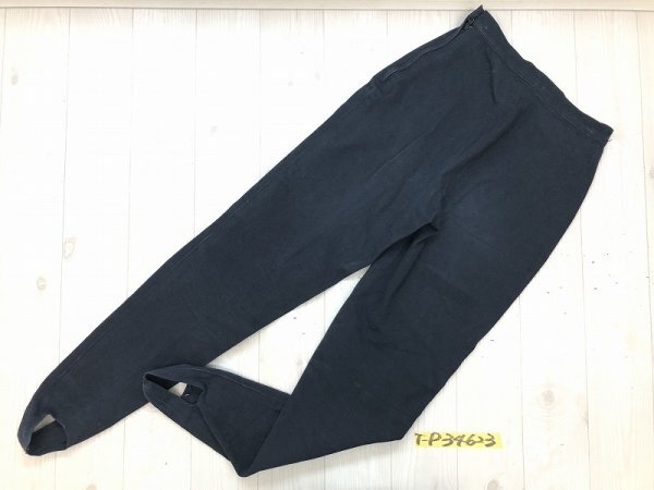 RALPH LAUREN ラルフローレン レディース 足掛け付き ストレッチ テーパードパンツ 4 紺_画像3