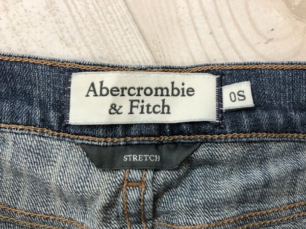 Abercrombie&Fitch アバクロンビーアンドフィッチ レディース ストレッチ ブーツカット デニムジーンズパンツ 0S 紺_画像2