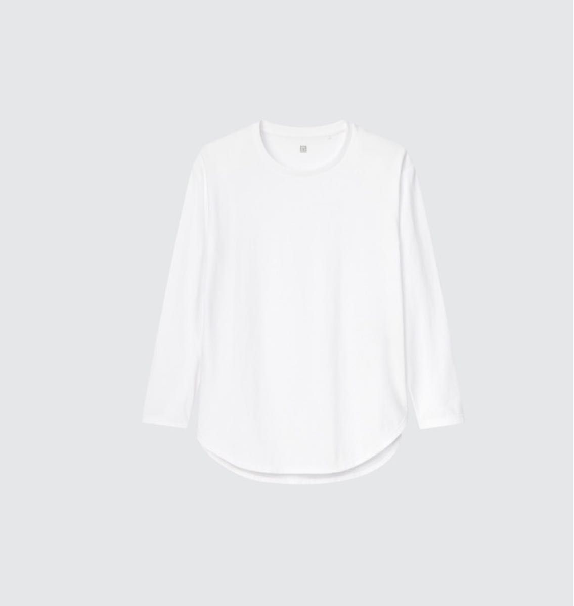 UNIQLO ユニクロ ロンT GIRLS スムースコットンシャツ テールTシャツ（長袖）130