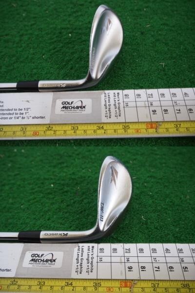 〈Wい24〉Kasco DolphinWedge DW-113 56° DW-115G 60° スチール ２本セット FLEX-R_画像10