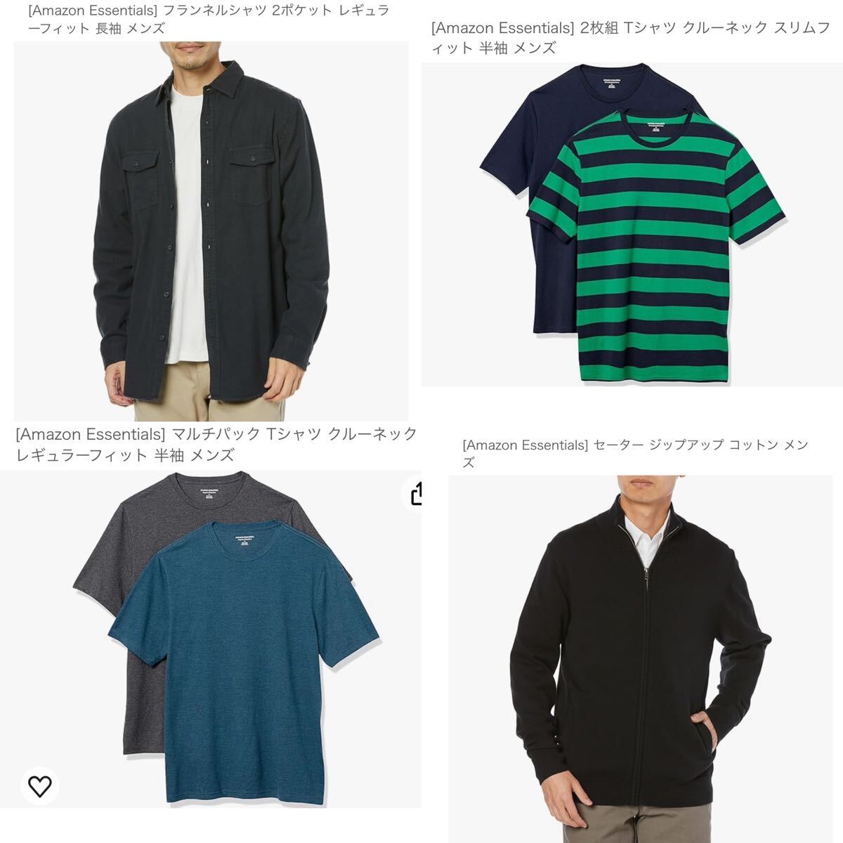 【新品】洋服 まとめ売り Amazon essentials レディース セーター Tシャツ メンズ シャツ ボトムス 53枚 セット 162の画像5