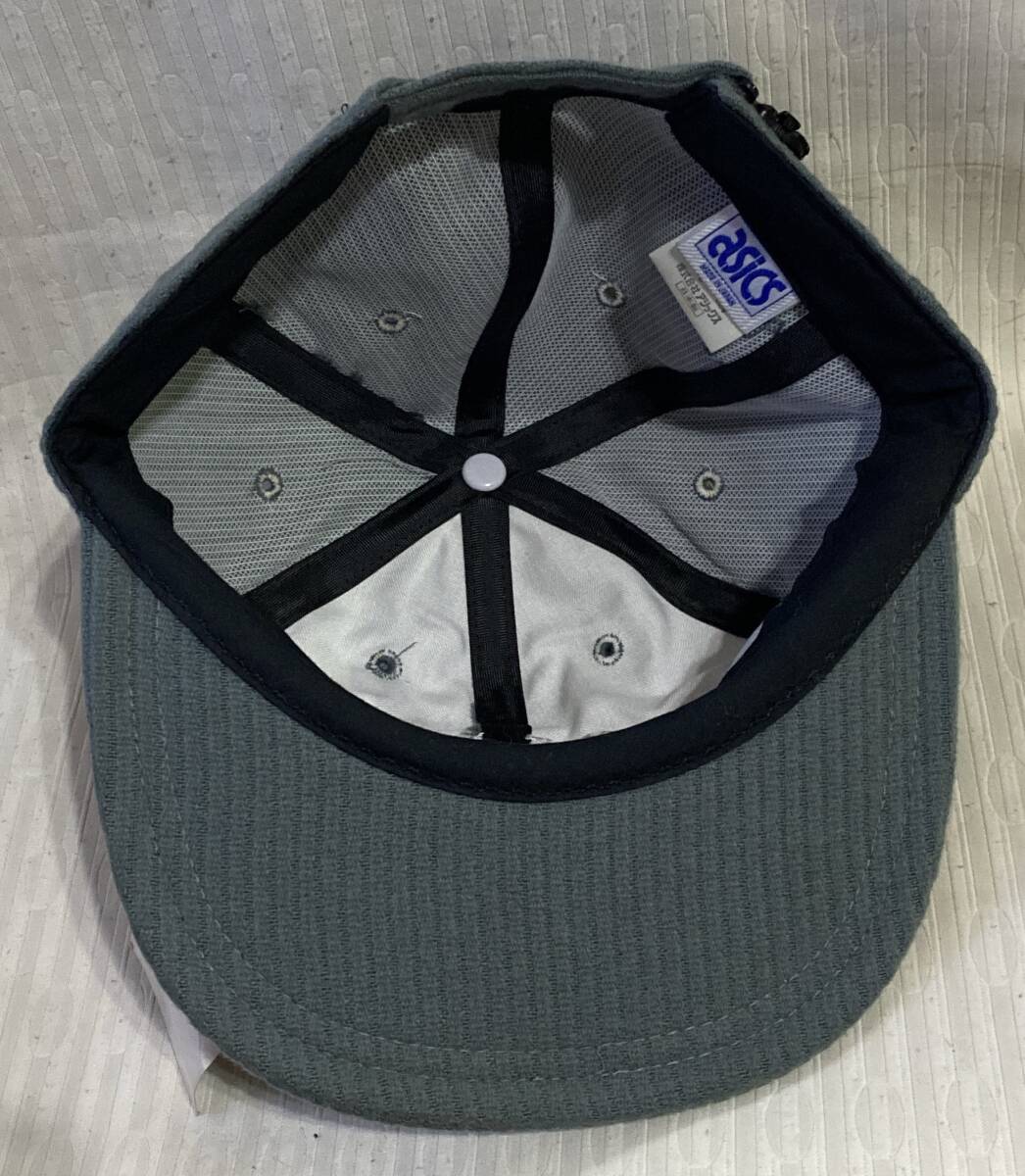 キャップ 帽子 アシックス/asics Mサイズ 約57cm チャコールグレー色のスポーツキャップ////未使用品の画像4