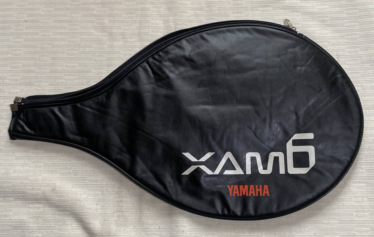  теннис ракетка кейс для софтбола XAM6 YAMAHA/ Yamaha 28.5×49.5 белый знак / чёрный ~~~~ не использовался товар 