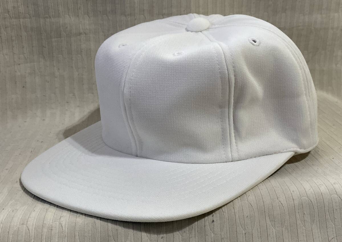 キャップ 帽子 ゼット/ZETT 56cmサイズ BH-708 白色のスポーツキャップ ジュニアにも####未使用品_画像1