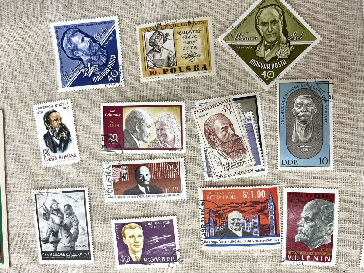 〈N605-2〉 外国切手 海外切手 まとめ 消印有り 人物 絵画 童話 コレクション 記念 切手_画像4