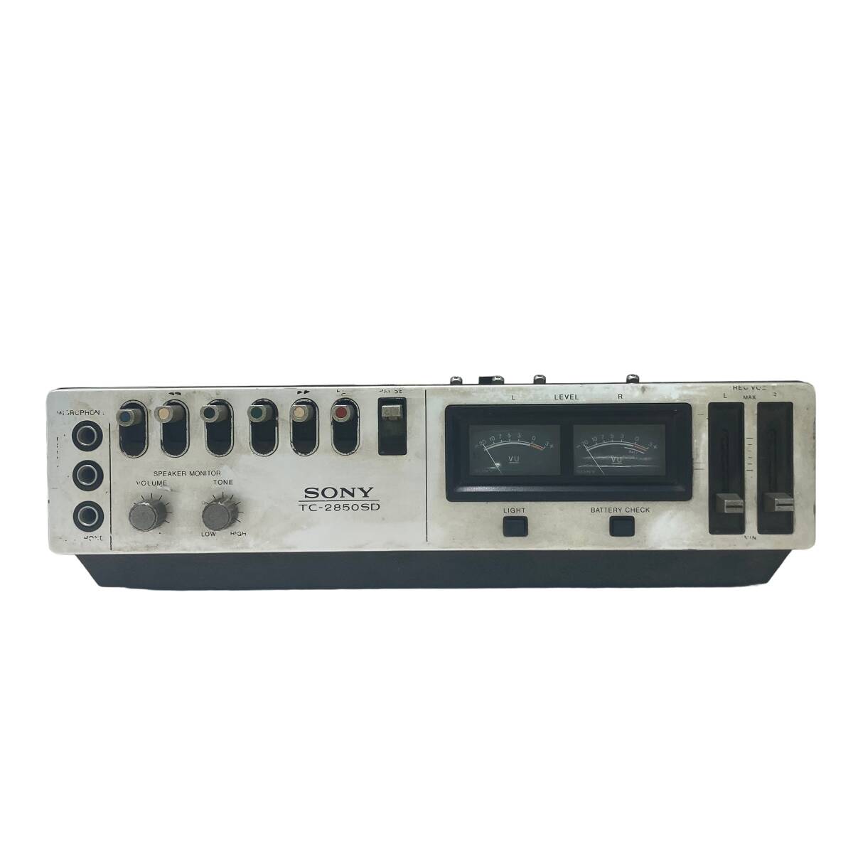 Sony TC-2850SD カセットレコーダー カセットデンスケ typeIII ソニー 通電確認済み テープレコーダーの画像1